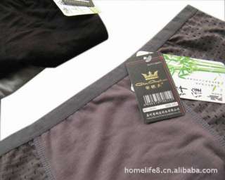 Men BAMBOO Silk Fiber Boxer Underwear Briefs SEAMLESS ULTRA Soft 