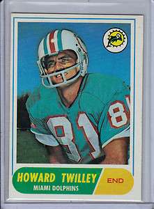   Topps Rcs Howard twilley/Jack Clancy Miami Dolphins (Both Sharp Cards