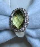 DAVID YURMAN Oval Sage Amethyst Signature Diamond Ring  