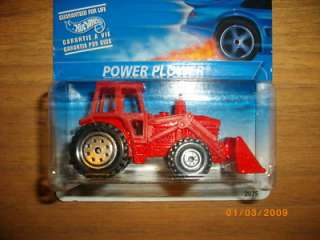 Hot Wheels 1995 POWER PLOWER TRACTOR Red MOC  