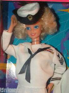 1990 Stars n Stripes US Navy Petty Officer Barbie MIB  