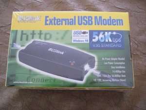 BUSLINK EXTERNAL USB EXTERNAL MODEM UM1 56K BPS V.90 STANDARD NIB 
