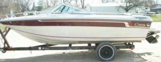 1985 CELEBRITY 190 V BOW RIDER 19 FOOT BOAT WITH TRAILER 1985 