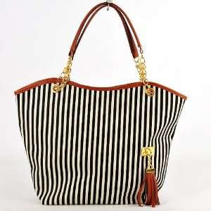  Simplified Style Tote Elegant Shoulder Bag Gold Chain 