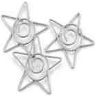 Creative Impressions Metal Spiral Star Paper Clips 15/Pkg Pewter