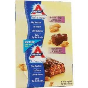  Atkins Advantage  Peanut Fudge Granola Bar (12 pack 