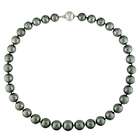 Amour 10 13mm Graduated Tahitian Pearl Necklace w/ White Gold Diamond 