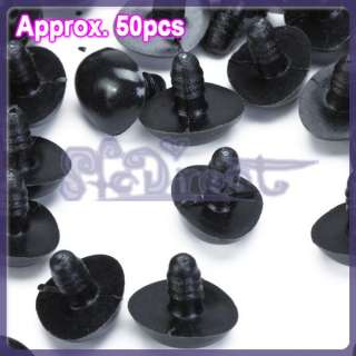 Black of 50 Plastic Animal DOLL Noses TOY DOLL DIY 20mm  