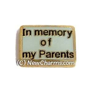  In Memory Of My Parents Floating Locket Charm Jewelry