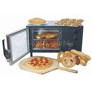   ELECTRIC CONVECTION OVEN W/ 3 WIRE TRAYS & ALUMINUM SHELVES  