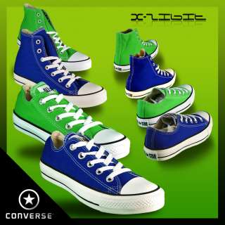 Converse All Star Hi Ox Lo Pumps Trainers Green Blue Toddlers Infants 