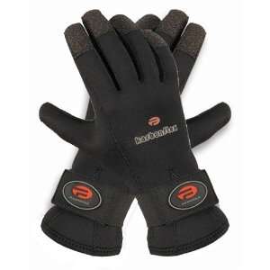   4mm Merino Titanium Kevlar Karbonflex Gloves Black Large Sports