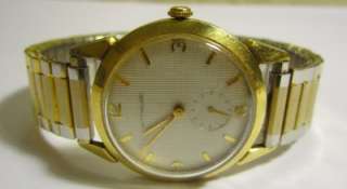 Very Clean Vtg Mens 14k Gold Wittnauer Watch.  
