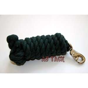  10 ft Cotton Lead Rope Bolt Snap Hunter Green Sports 