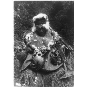  Kominaka dancer,skulls,costume,Kwakiutl Indians,Native 