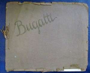 BUGATTI ORIGINAL RANGE BROCHURE TYPE 46, 49, 50 1932.  