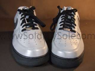 Nike Air Force 1 Low Premium 3M Silver Black 318775 006 Mens New Sz 11 