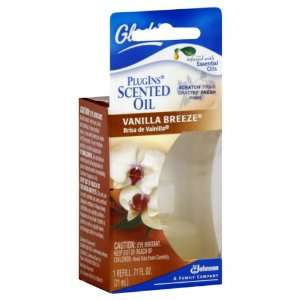 Glade Plugins Scented Oil Refill, French Vanilla/Vanilla Breeze (Pack 