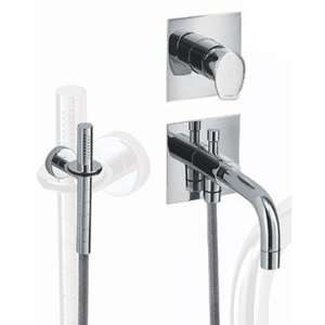 Gyro Plate Wall Mount Bath Shower Mixer and Hand Help Shower Finish 