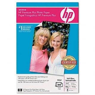 HP Premium Plus Photo Paper, Soft Gloss (100 Sheets, 4 x 6 Inch with 
