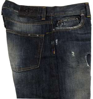 CAVALLI Mens Slim Fit Distressed Lowrise Jeans 32 x 35  