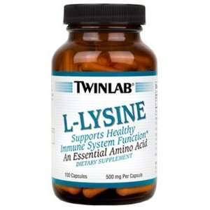  Twinlab L Lysine 500mg 100 capsules Health & Personal 