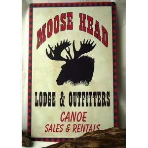  Tin Sign   Moose Head Lodge