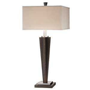  Stein World 96739 Brushed Steel Table Lamp in Espresso 