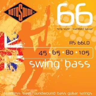   Monel Flatwound Bass Guitar Strings (50 110) Musical Instruments