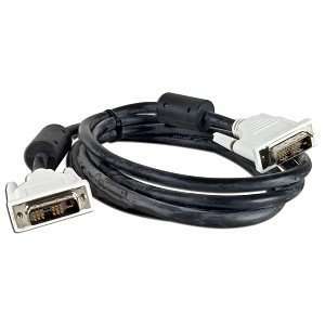  5 DVI to DVI Single Link Video Cable (Black/White 