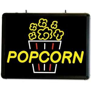 Benchmark Ultra Bright Merchandising LED back lit Sign   Popcorn 