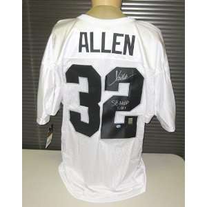 Marcus Allen Autographed Uniform   White Wilson W/ SB MVP INSCR 