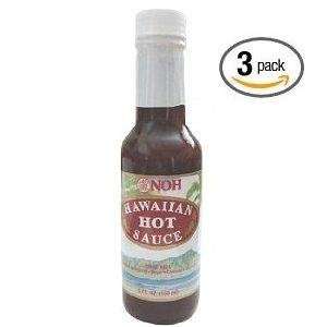  (Pack of 3) NOH Foods Hawaii Hawaiian Hot Sauce, 5 oz ea 