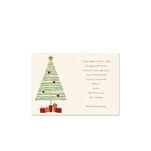 Stylized Tree Invitation Holiday Invitations