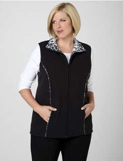 Cheetah Print Vest  Catherines