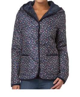 null (Multi Col) Floral Quilted Hooded Jacket  236863599  New Look