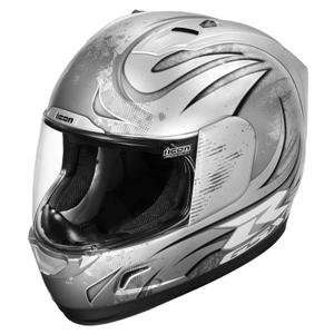  Icon Alliance Threshold GSX R Helmet   Small/Silver 