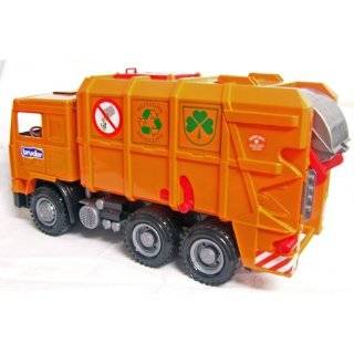 bruder orange recycling truck by bruder 1 used from $ 100 00 toys 