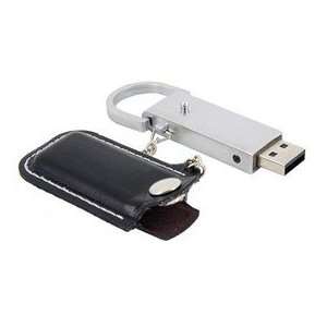  2GB Artificial Leather Flash Drive (Black) Electronics