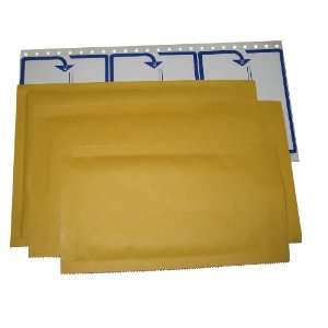  30 Kraft Bubble Mailer Variety Pack With 30 Free Address 