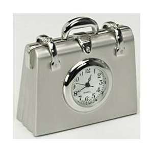  709    Metal Briefcase Clock