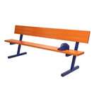 sports pb75smb 7 5 ft portable team bench with back