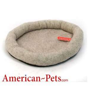  American Pets 22 Oval Donut Bed   Color Oatmeal 
