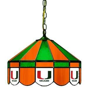   Miami Hurricanes 16 Swag Lamp w/Split U Logo