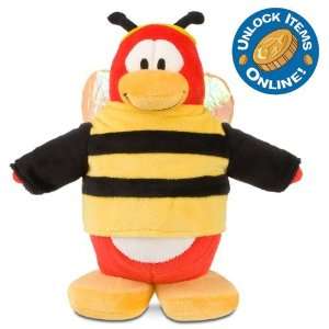   Disney 9 Deluxe Club Penguin Penguin Plush   Bumble Bee Toys & Games