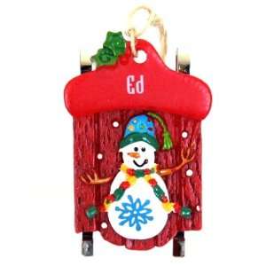  Ganz Personalized Ed Christmas Ornament
