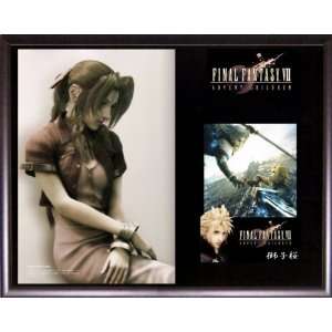 Final Fantasy VII Advent Children   Aerith   Collectible Plaque Set w 