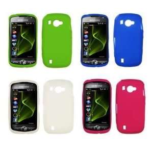 Pack of Soft Silicone Gel Skin Cover Cases for Verizon Samsung Omnia 
