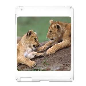  iPad 2 Case White of Lion Cubs Playing 
