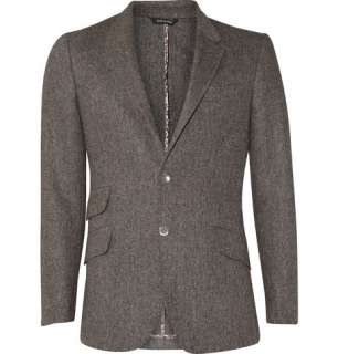   Clothing  Blazers  Single breasted  Two Button Tweed Blazer